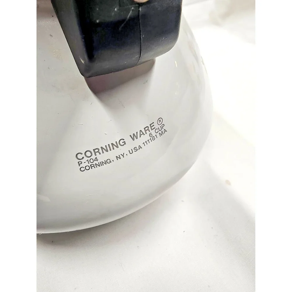 Vintage Corning Ware Spice of Life 6 cup Tea kettle 1970's with Lid Retro Kitsch - Picture 13 of 15